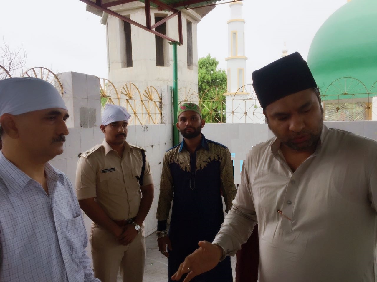 With kamishnar of police(Delhi) 